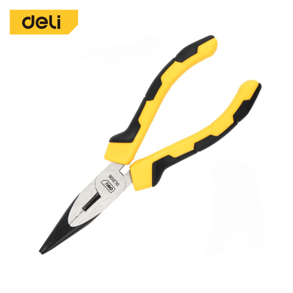 คีมปากแหลม DELI EDL2106-YL-01 6นิ้ว_0